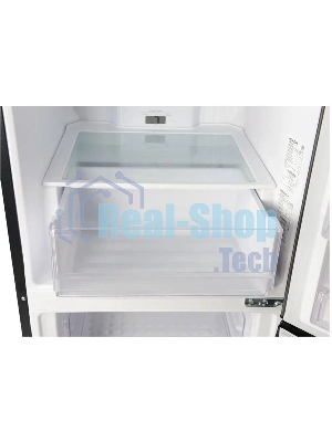 Холодильник Hitachi R-B410PUC6 BBK черный двухкамерный 215/105л морозилка снизу, No Frost
