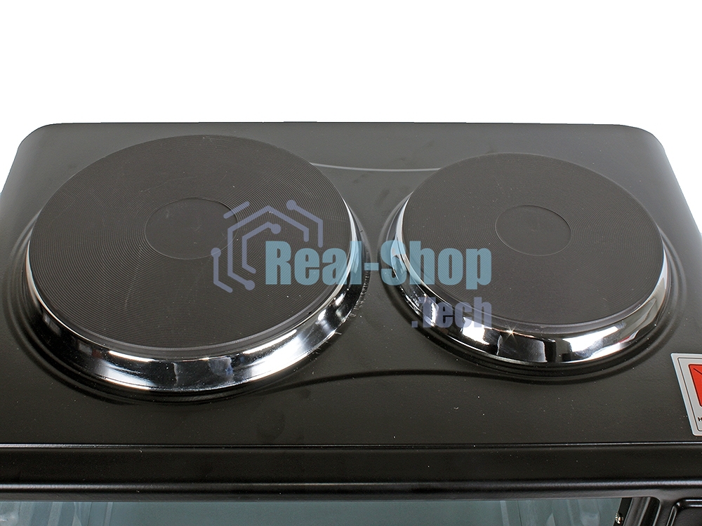 Мини-печь Великие реки Днепр-1, черный, 3200 Вт, 30 л, 2 конфорки