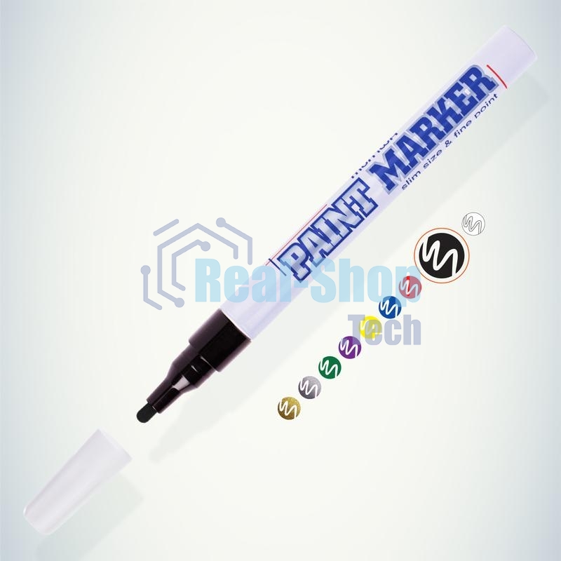 Маркер-краска Slim 2 мм нитро-основа черный MunHwa Б0048235