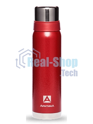 Термос Арктика 106-900 красный, узкое горло 0,9 л американский дизайн