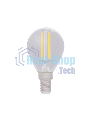 Лампа светодиодная филаментная Rexant Шарик GL45 9.5 Вт 950 Лм 2400K E14 золотистая колба