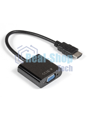 Кабель-переходник ExeGate EX284926RUS HDMI-VGA ExeGate EX-HDMIM-VGAF-0.15 (19M/15F, 0,15м)