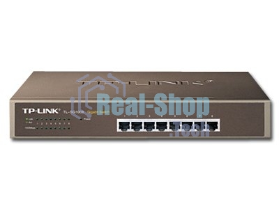 Коммутатор TP-LINK SMB TL-SG1008 8-port Gigabit Switch, 1U rack-mountable steel case