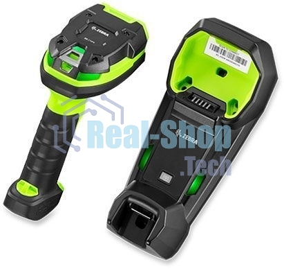 Сканер штрих-кода ручной Zebra DS3678 2D Imager (дальнобойный), беспроводной, USB, Bluetooth, зеленый/черный