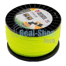 Леска для триммера Denzel витой квадрат, 3,0мм х 163м, на DIN катушке FLEX CORD