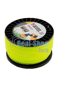 Леска для триммера Denzel витой квадрат, 3,0мм х 163м, на DIN катушке FLEX CORD