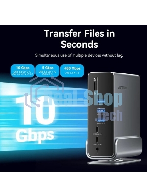 Мультифункциональная док-станция Vention USB Type-C 15 в 1