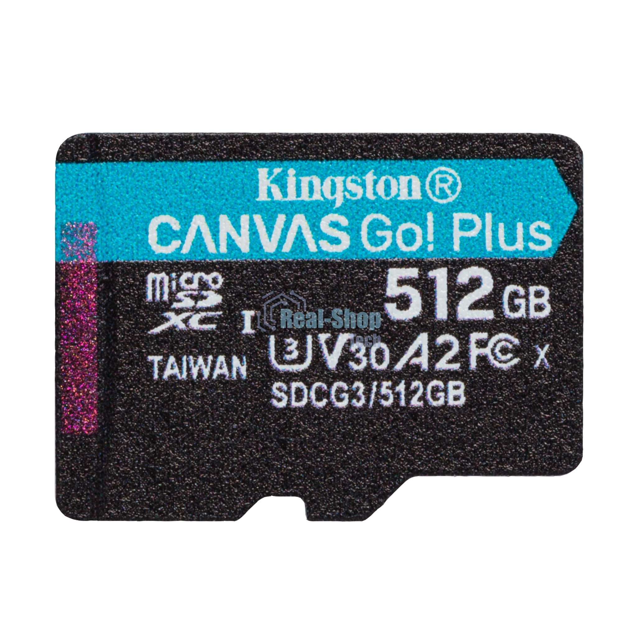 Флеш карта Kingston microSD 512GB microSDXC Class 10 UHS-I U3 V30 Canvas Go Plus 170MB/s