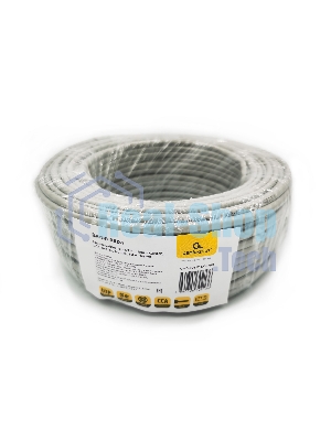 Кабель Cablexpert UPC-5051E-SOL/50, UTP indoor 4x2x0.51, CCA, кат.5е, однож., 50м, серый