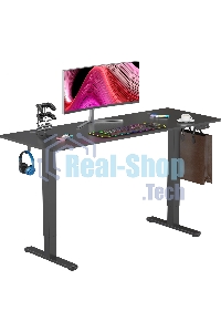 Стол компьютерный Cactus CS-EDL-BBK черный, столешница ДСП, каркас черный