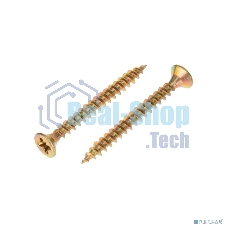 Саморез универсальный Kranz 4х35, желтый цинк, короб (200 шт./уп.)