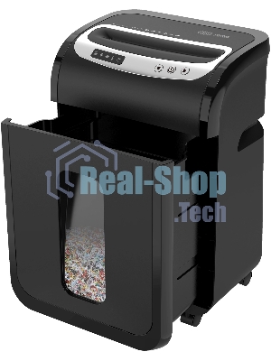 Шредер Cactus CS-SH-G6 (секр.P-5) фрагменты 16лист. 30лтр. скрепки скобы пл.карты CD