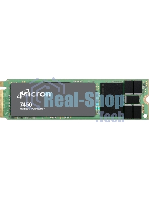Накопитель SSD Micron 7450 PRO, 480Gb, M.2(22x80мм), NVMe, PCIe 4.0 x4, 3D TLC, R/W 5000/700Mb/s, IOPs 280 000/40 000, TbW 800, DWPD 1 (12 мес.)