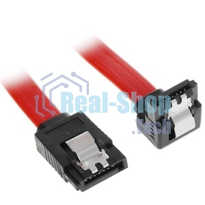 Кабель Vention SATA 3 M/SATA 3 M угол 90 с защелками, красный - 0.5 м KDDRD