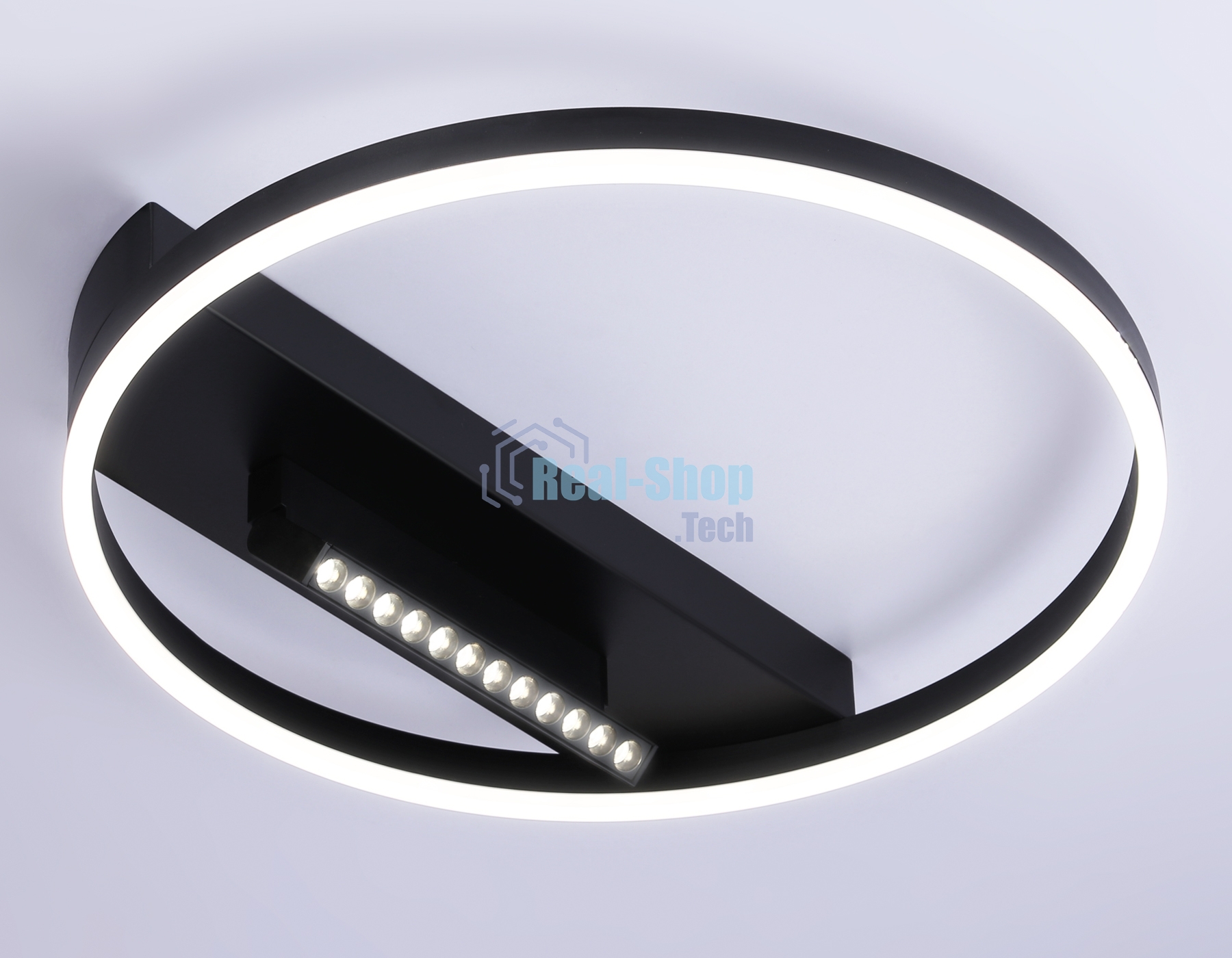 Светильник Ambrella light FL51458/1+1 BK черный 60W 3000K-6400K+4200K D500*110 (ПДУ РАДИО 2.4G)