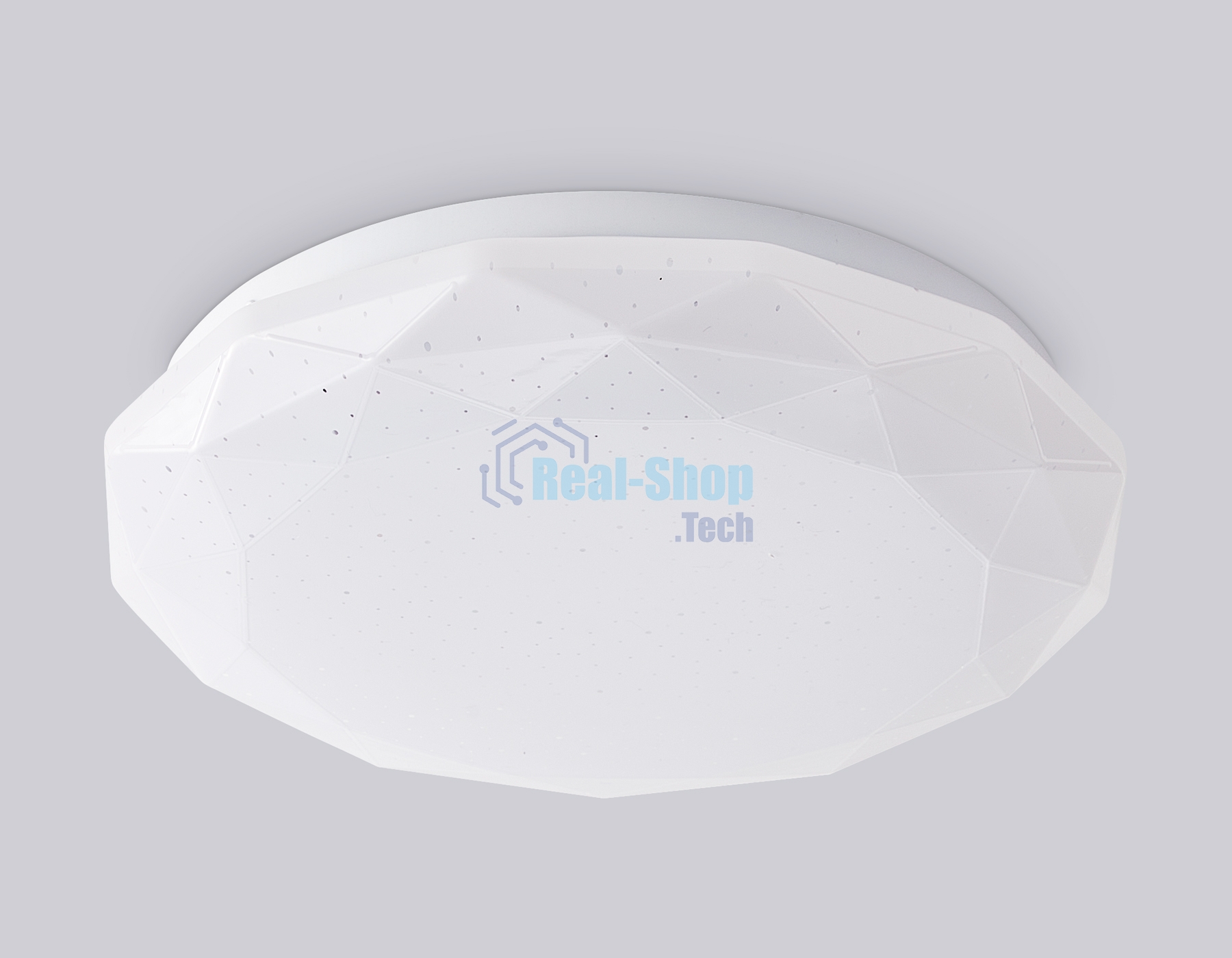 Потолочный светодиодный светильник Ambrella light FZ1018 WH белый 30W 6400K D380*55 (Без ПДУ)