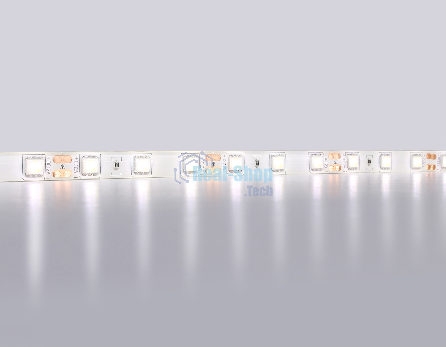 Светодиодная лента Ambrella light GS2102 5050 60Led/ 14.4W m/ 12V IP65 4500K/ 5000*10*2.87mm (2 конт.)