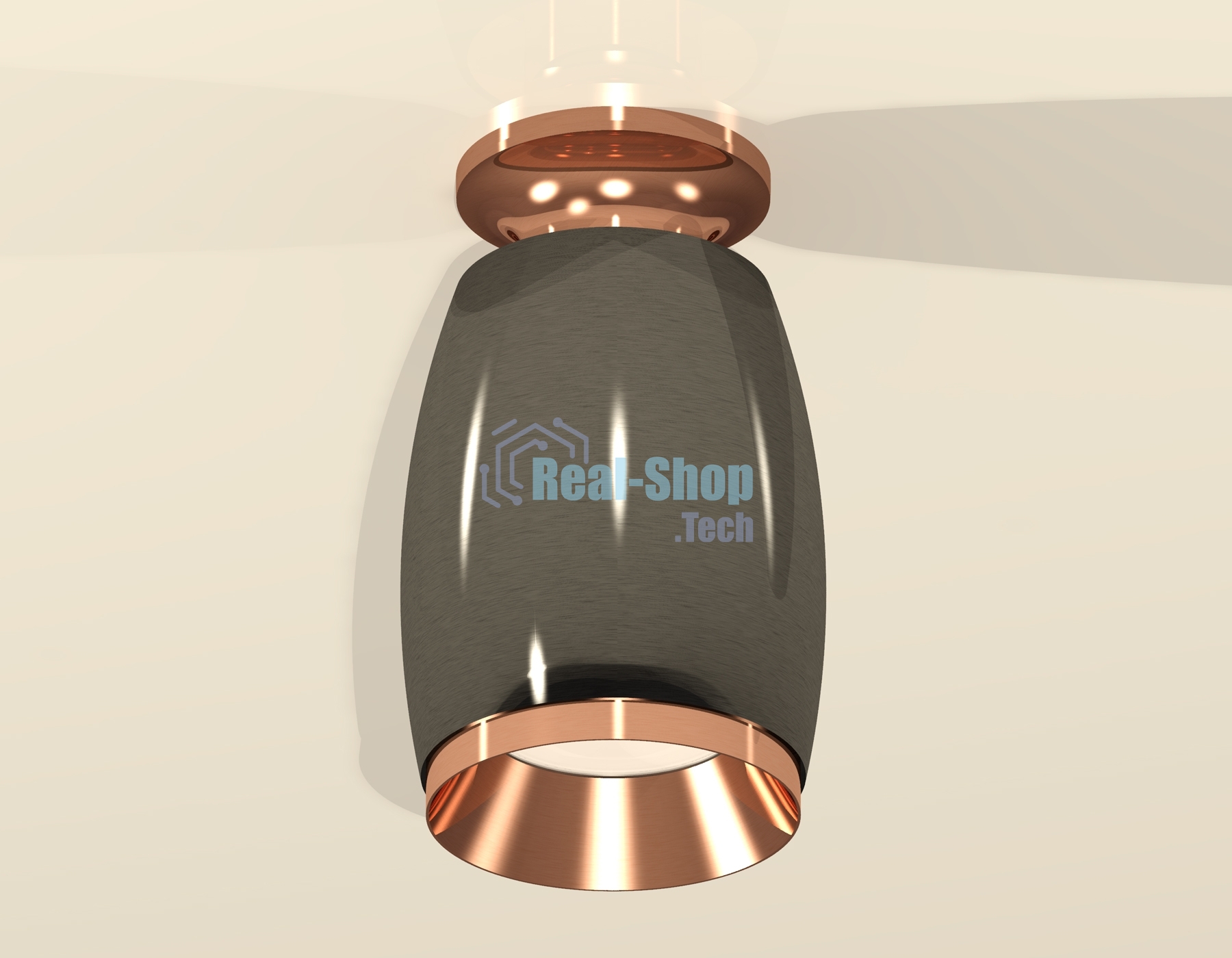 Светильник Ambrella Light XS1123044 DCH/PPG черный хром/золото розовое полированное MR16 GU5.3 (N6906, C1123, N7035)