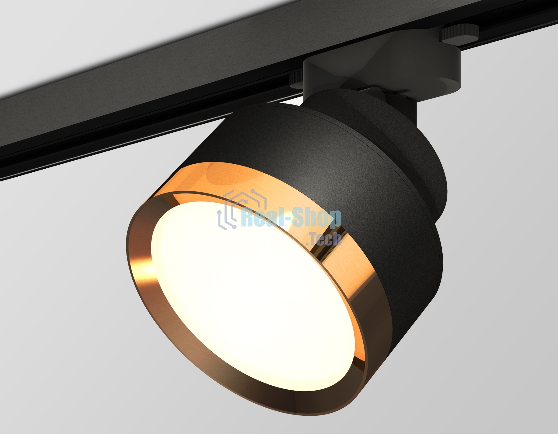 Светильник Ambrella light XT8102004 SBK/PYG черный песок/золото желтое полированное GX53 (A2526, A2106, C8102, N8124)