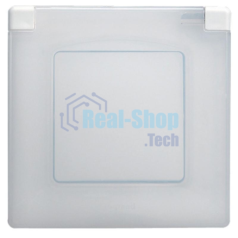 Рамка 1-м Etika IP44 с защ. крышкой белый Legrand 672550
