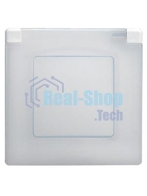 Рамка 1-м Etika IP44 с защ. крышкой белый Legrand 672550