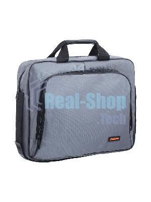 Сумка для ноутбука ExeGate EX264612RUS Office F1596 Dark-Grey, темно-серая, полиэстер, для ноутбуков до 15.6