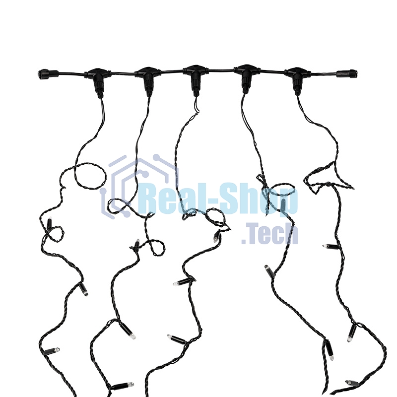 Гирлянда Neon-night LED ClipLight 24V, 5 нитей по 20 метров, цвет диодов белый