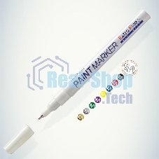 Маркер-краска Extra Fine 1 мм нитро-основа белый MunHwa Б0048236