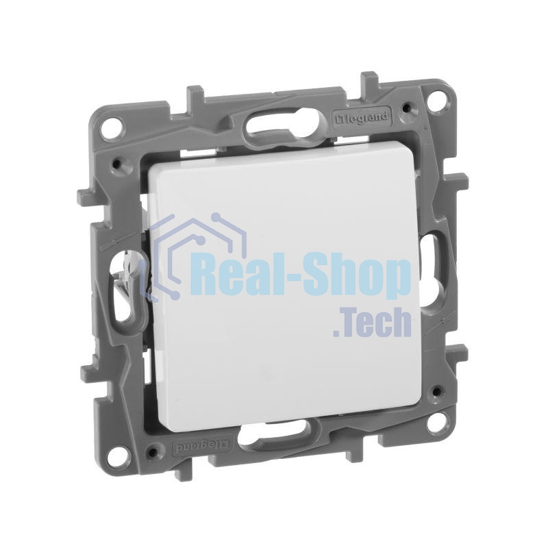 Переключатель ETIKA 10А, на винтах, бел.