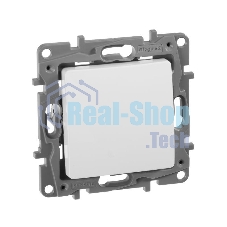 Переключатель ETIKA 10А, на винтах, бел.