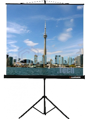 Экран на штативе Lumien Eco View 180x180 см (раб.область 174х174 см) Matte White с возможностью настенного крепления 1:1