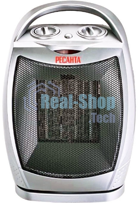 Тепловентилятор Ресанта ТВК-2, серебристый, 900/1800 Вт, 18 м2, термостат, поворот корпуса 67/2/4