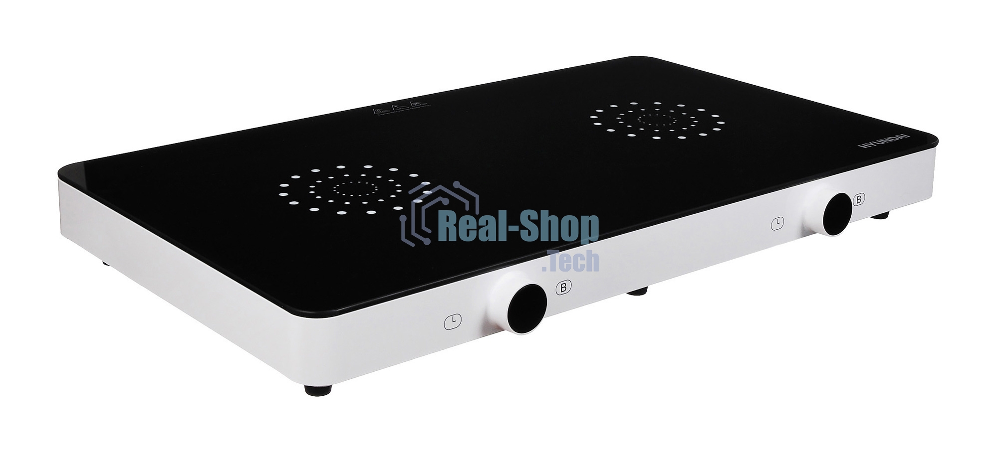 Плита настольная электрическая Hyundai HYC-0108 белый стеклокерамика (настольная)