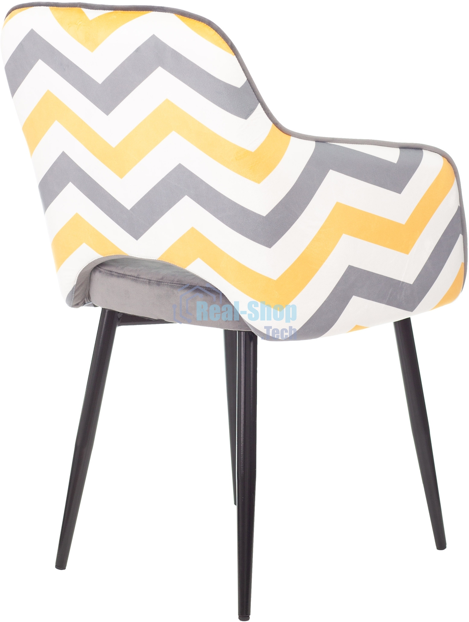 Кресло офисное Бюрократ CH-380F серая жемчужина Italia 26, зигзаг, на ножках металл