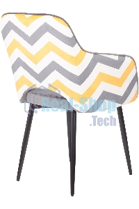 Кресло офисное Бюрократ CH-380F серая жемчужина Italia 26, зигзаг, на ножках металл