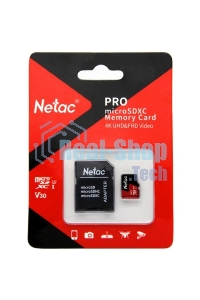 Флеш Карта MicroSD card Netac P500 Extreme Pro 256Gb, retail version w/SD adapter