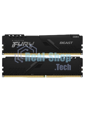 Оперативная память Kingston Fury Beast, DDR4, 64GB (2x32GB), 3200MHz, CL16, DIMM, черный