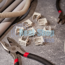 Крепеж-клипса для монтажного пистолета Rexant Ø 16 мм, серая (100 шт/уп)