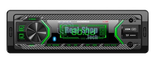 Автомагнитола Soundmax SM-CCR3188FB, 1 DIN, Bluetooth, USB Type-A, AUX