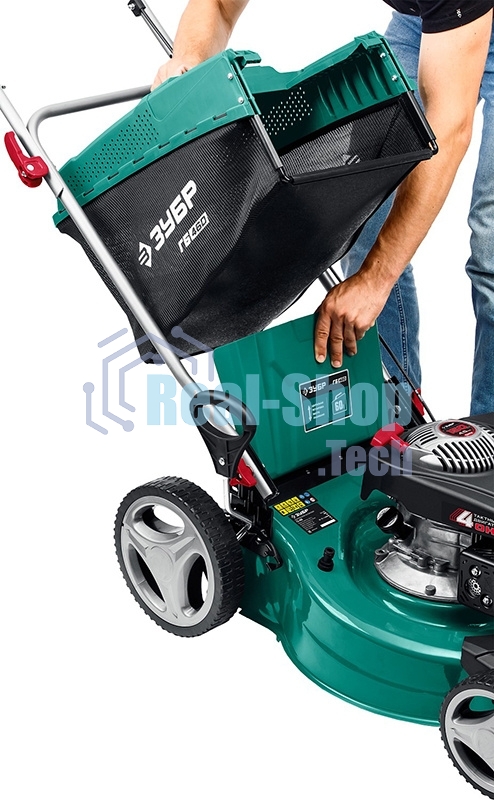 Газонокосилка Зубр 460 мм 4.5 л.с. бензиновая