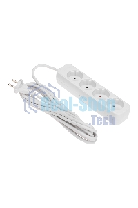 Удлинитель Rexant STANDARD 4 гнезда, 5 м, 2х1,0 мм², б/з, белый