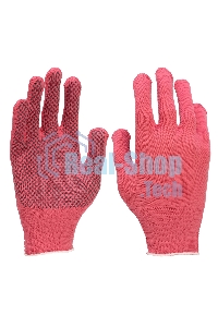 Перчатки в наборе Palisad 4 пары, цвета в ассортименте, ПВХ точка, L,