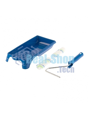 Малярный набор Сибртех для работ с водными красками: кювета 150 мм х 290 мм и мини-валик 110 мм