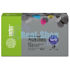 Картридж струйный Cactus CS-EPT693500 (T6935) черный матовый (350 мл) для Epson SureColor SC-T3000/T3070/T3200/T5000/5200 Картридж струйный Cactus CS-EPT693500 (T6935) черный матовый (350 мл) для Epson SureColor SC-T3000/T3070/T3200/T5000/5200