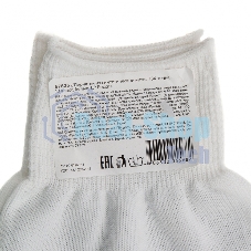 Перчатки из синтетической нити, ПВХ точка, 13 класс, белые, L Россия