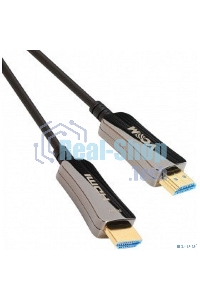 Активный оптический кабель HDMI 19M/M,ver. 2.0, 4K@60 Hz 20m VCOM