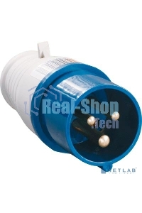 Вилка эл. каб. 32А 2P+PE 220В IP44 ССИ-023 ИЭК PSR01-032-3