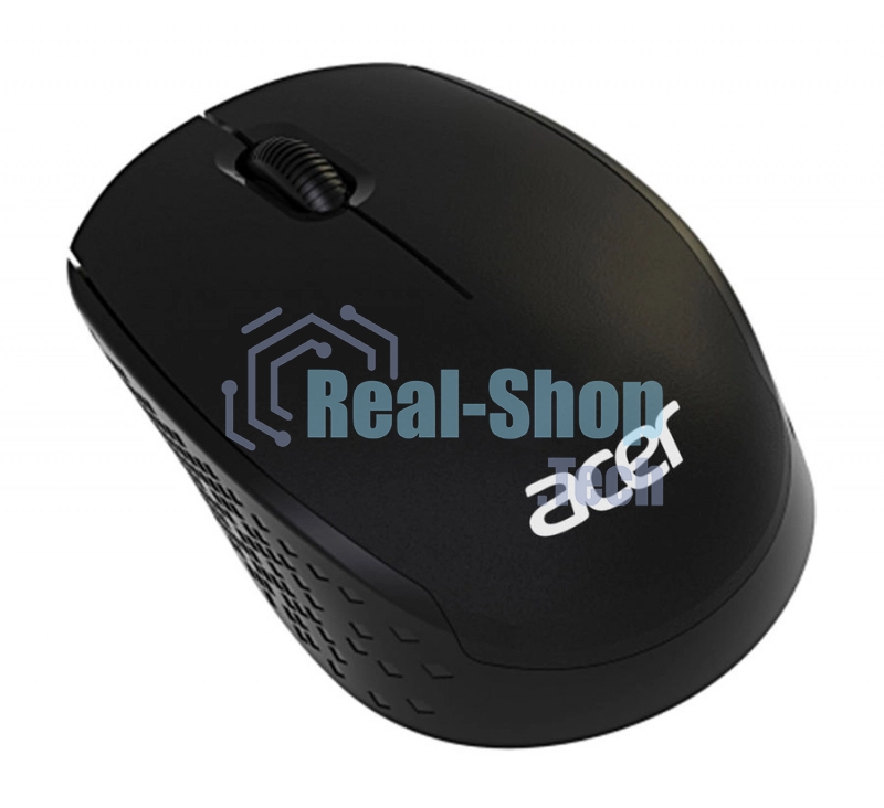 Мышь беспроводная Acer OMR020 черный, 1200 dpi, радиоканал, USB, кнопки - 3