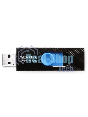 Флешка USB ADATA UV320 (AUV320-128G-RBKBL), 128Gb, USB 3.2, R/W 100/30, черный/голубой