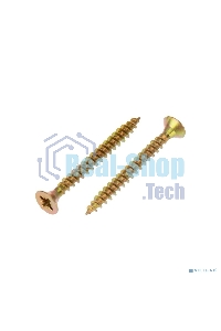 Саморез универсальный Kranz 4х40, желтый цинк, короб (200 шт./уп.)